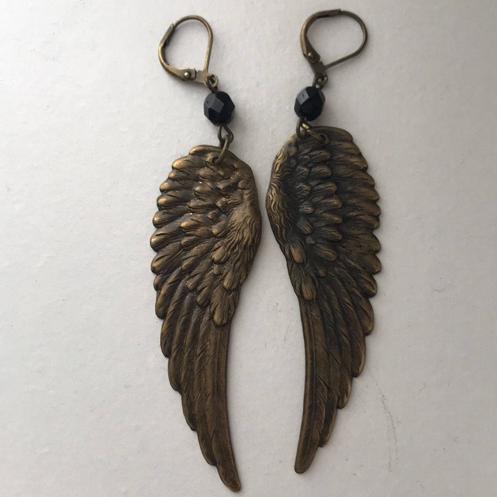 Angel Wing Earrings 🖤 NWOT